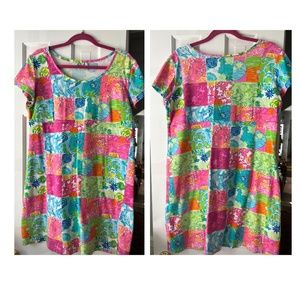 Lilly Pulitzer Patchwork T Shirt dress